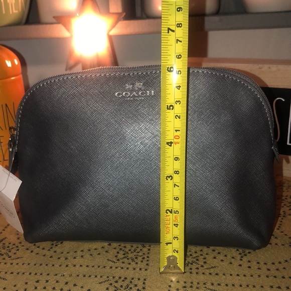 Coach Darcy Leather Cosmetic Case (Silver/Pewter) - Picture 10 of 12